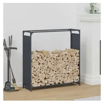 vidaXL Brennholzregal Kaltgewalzter Stahl 90 x 28 x 90 cm Anthrazit