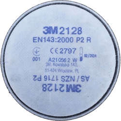 3M, Atemschutzmaske, Aktivkohle Filter 2128 P2 SL (P2SL, 20 x)