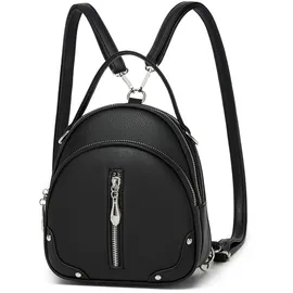 Miss Lulu Mini Rucksack Schwarz