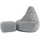 I.C.O.N. Icon Dalton Sitzsack Kinder mit Hocker, Grau, Flauschiger Cord Stoff, Sitzsack Cord mit Füllung, Bequemer Kinder Gaming Sessel, Kuschelsessel, Lese Sessel, Schlafzimmer, Kinderzimmer, Spielzimmer
