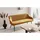 SalesFever Sitzbank Komfortable Sitzbank Samt Senfgelb 160 x 85 x 61 cm