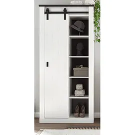 furn.design Stove Schuhschrank 93x201x38 cm weiß