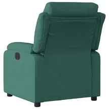 vidaXL Relaxsessel Dunkelgrün Polyester 92,5 x 100 x 0 cm Grün mit Liegeposition