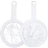 RDNKVB 2pcs Sieb Fein Feines Sieb Mit Griff 80/100/200 Mesh Haarsieb Küche Netzsieb Ultrafeines Trichterfilte Haushaltssieb Handsieb für Saft Milch Kaffee