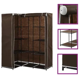vidaXL Eckschrank 130 x 169 x 87 cm Braun