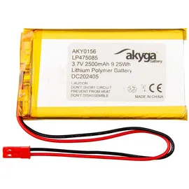 Akyga LP475085 LiPo 2500 mAh 1 St.