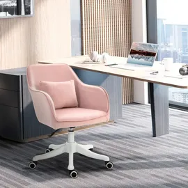Vinsetto Bürostuhl Samt rosa