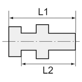Riegler Schottverschraubung G 3/8 a., G 1/4 i., SW1 19, SW2 19 1 Stück