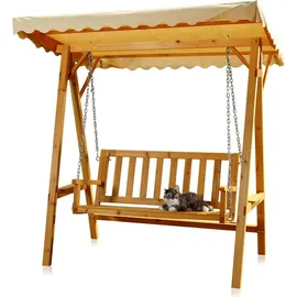 Melko Hollywoodschaukel Beige 2-Sitzer