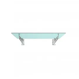 Buylando Glasvordach 200 x 90 cm weiß