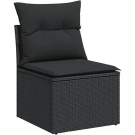 vidaXL Garten-Lounge-Set 5-tlg. schwarz