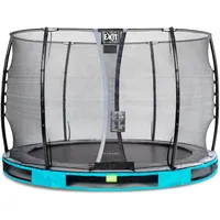 EXIT TOYS Elegant Inground-Trampolin 305 cm inkl. Economy Sicherheitsnetz blau