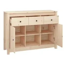 vidaXL Sideboard 100x35x74,5 cm Massivholz Kiefer