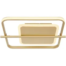 GLOBO Deckenleuchte 1x LED 36W eckig goldfarben