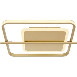 GLOBO Deckenleuchte 1x LED 36W eckig goldfarben