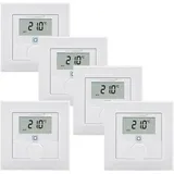 eQ-3 Homematic IP Wandthermostat m. Luftfeuchtigkeitssensor 5er Set weiß
