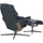Stressless Relaxsessel STRESSLESS "Reno", blau (sparrow blau paloma), B:92cm H:100cm T:80cm, Leder PALOMA: PALOMA ist ein durchgefärbtes Semianilin-Möbelleder mit natürlicher Narbung., Sessel, Relaxsessel, mit Cross Base, Größe S, M & L, Holzakzent Eiche