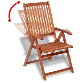 vidaXL Gartenstuhl 57 x 69 x 111 cm braun 2 St.