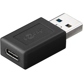 Wentronic Goobay USB-C 3.0 [Buchse] auf USB-A 3.0 [Stecker], Adapter, schwarz