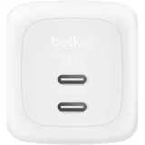 Belkin Dual USB-C Ladegerät Power Delivery und PPS (67 W) weiß