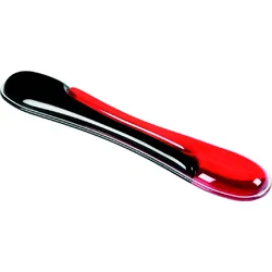 Acco Gel-Handgelenkauflagen für die Tastatur 520 x 100 x 35mm rot/schwarz Packung mit 4 Stück