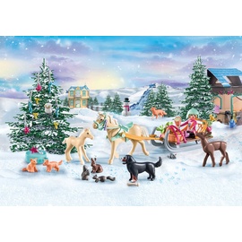 Playmobil Horses of Waterfall - Adventskalender Pferde: Weihnachtliche Schlittenfahrt