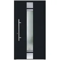 KNOCK Flügelüberdeckende Kunstoff-Haustür »Terra«, anthrazit - grau