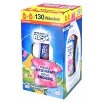 Weißer Riese Color Gel Colorwaschmittel, 130 WL W13GC , 1 Paket = 2 Flaschen à 2,925 Liter, 130 Waschladungen