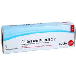 CEFTRIAXON PUREN 2 g Pulver z.Herstell.e.Inf.-Lsg. 5 St