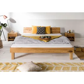 Massivmoebel24 TomMe 180 x 200 cm Wildeiche Beige