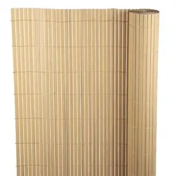 FI-CHI – Premium Sichtschutzmatte | Zaun | Gartensichtschutz für Garten und Balkon aus Weide | Höhe 1 m | Länge 3 m | HxL: 1x3 m | 1300g / m2 | Braun