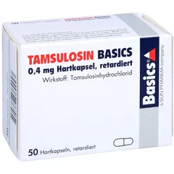 TAMSULOSIN BASICS 0,4 mg Hartkaps.retard. 50 St