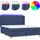 vidaXL Boxspringbett 180 x 200 cm Blau
