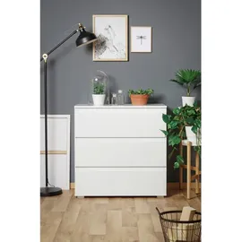 Möbel Boss Kommode BEN 80 x 80 x 45 cm Weiß