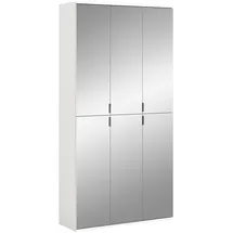 MID.YOU Drehtürenschrank Projekt X 91 x 193 x 34 cm Weiß