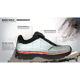 Haix Black Eagle Tactical 2.1 GTX low/black - EU 37 -