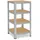shelfplaza Schwerlastregal Metall 100x40x40 cm silber 4 Böden