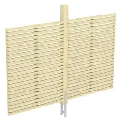 Skan Holz Rückwand Rhombus + Rückwand für Einzel-Carport Spessart