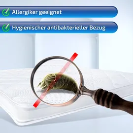 Matratzen Perfekt Hybrid Kaltschaum 100 x 200 cm H3/H5