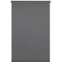 GARDINIA Seitenzugrollo Uni Klemmrollo 90 x 150 cm grau