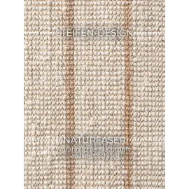 ELLE DECORATION Juteteppich Sierra", beige Natur elfenbein, gold), B:200cm H:10mm L:300cm, Jute, Teppiche, Teppich, Jute, Natur, Wohnzimmer, Esszimmer, Schlafzimmer, Flur, Boho, Fransen