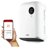 DOMO DO7357F, Elektrischer Raumheizlüfter, 1,4 m, IP24, Drinnen, Weiß - Weiß