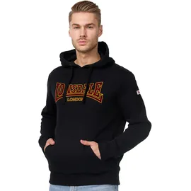 Lonsdale Herren Hooded Classic Ll002 Kapuzenpullover, Schwarz, XL