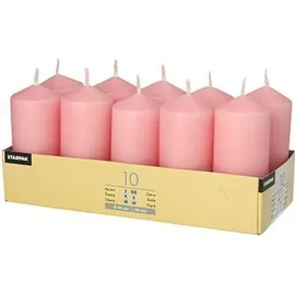 Papstar Stumpenkerze 9 x 4 cm 40 St. altrosa