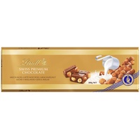 Lindt Schokolade Alpenvollmilch Nuss | 300 g Tafel | Aus feinster Alpenvollmilch-Schokolade mit ganzen Nüssen | Schokoladengeschenk (1er Pack)