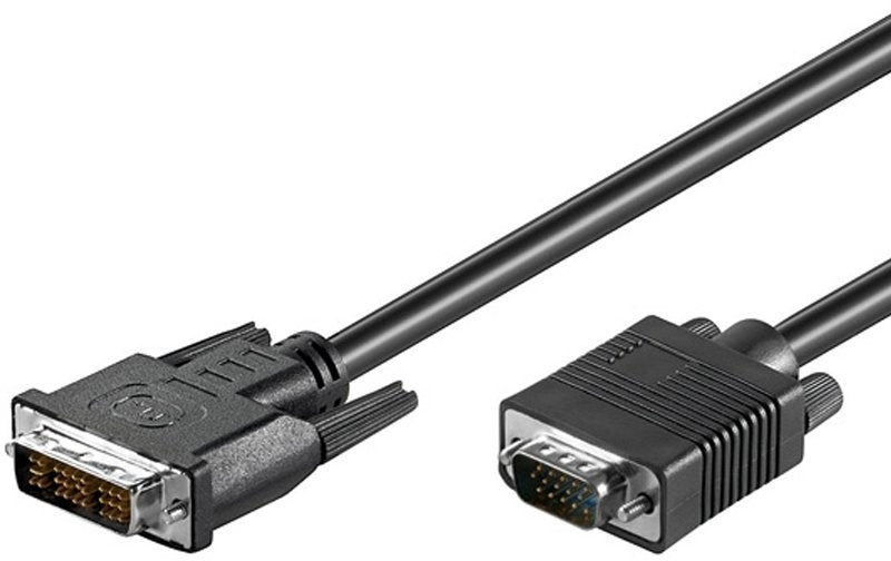 DVI-I/VGA FullHD Kabel zum übertragen von Videosignalen vom PC zum Monitor