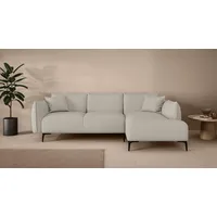 LeGer Home by Lena Gercke Ecksofa "Adelita mit Ottomane links oder rechts bestellbar, B/H/T 270/97/168", beige (creme), B:269cm H:97cm T:168cm, 100% Polyester, LEGER HOME BY LENA GERCKE, Sofas, Ecksofa, L-Form mit Wellenunterfederung, enthält 2 Zierkissen
