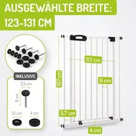 Bomi Türschutzgitter Merle 73-161 cm Weiß