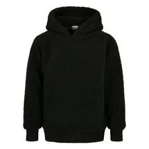 URBAN CLASSICS Sherpa Kapuzenpullover Black 122-128 cm