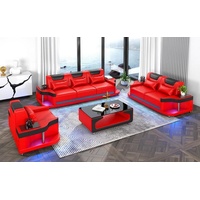 JVmoebel Sofa Sofagarnitur 3+2+1 Sitzer Set Design Sofa Polster Couche, Made in Europe rot